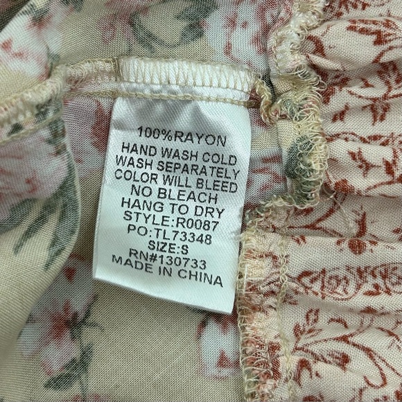 Umgee | Border Print Mixed Floral Mini Dress - Picture 7 of 7